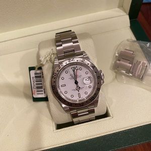 Rolex Explorer II White Face Pristine Condition